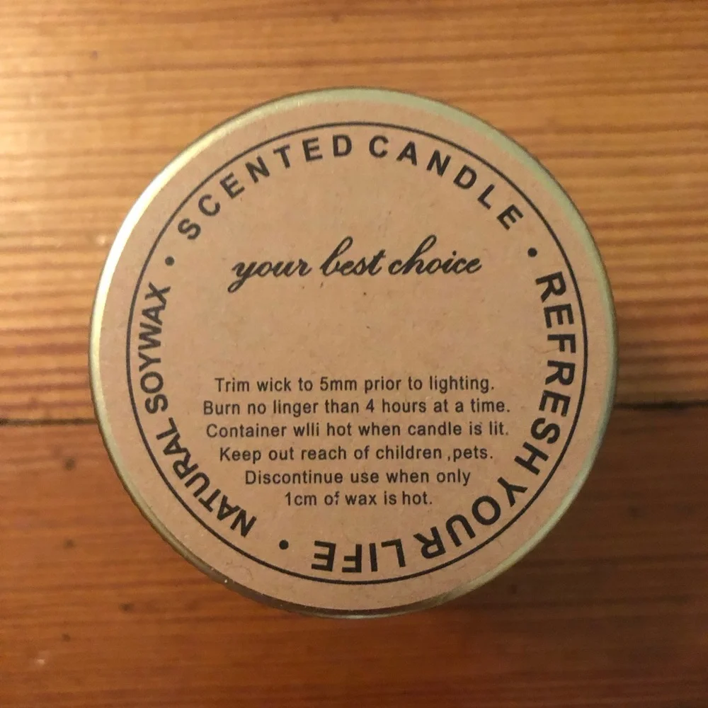 Scented Jar Candle — Amber Glass with Botanical Top
